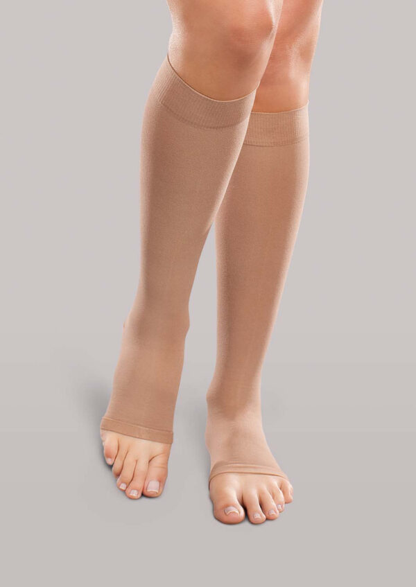Unisex Mild Support Open-Toe Knee High
